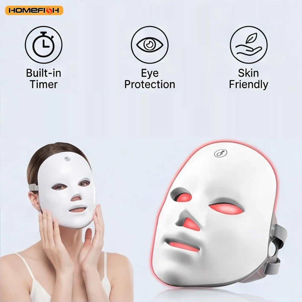 7 Color LED Photon Therapy Face Mask