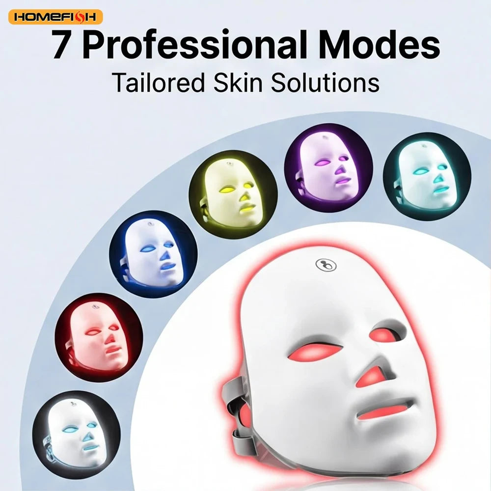 7 Color LED Photon Therapy Face Mask