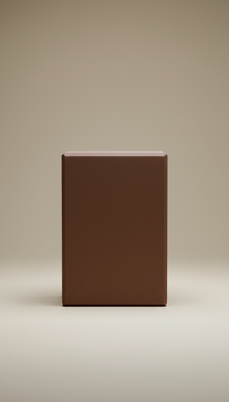 Chocolate Brown Yoga Block