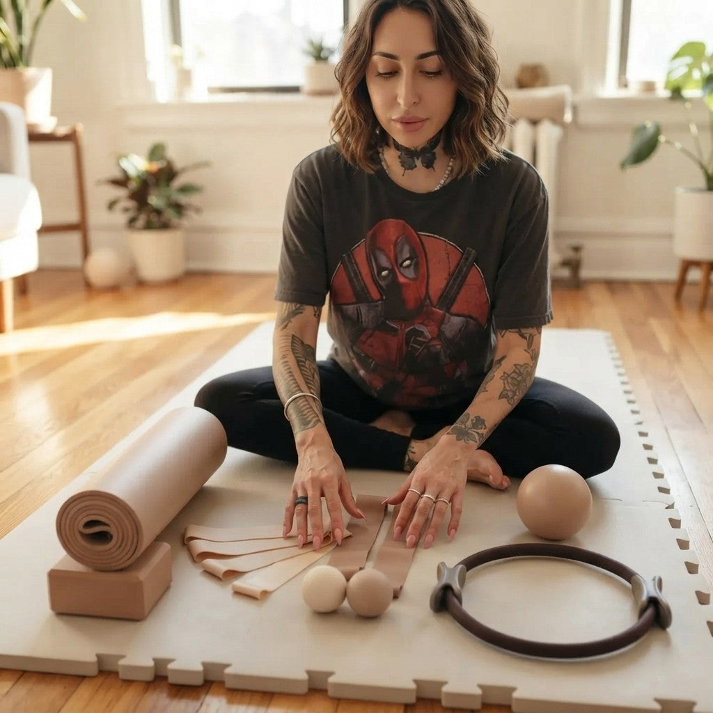 Oat Beige Pilates Small Prop Set